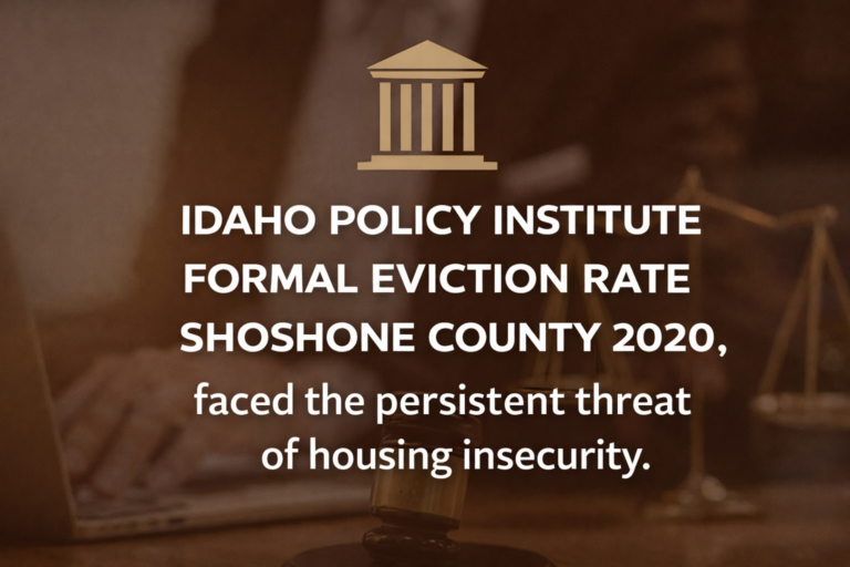 Eviction Trends in Shoshone County: Analyzing the 2020 Idaho Policy Institute Data idaho policy institute formal eviction rate shoshone county 2020